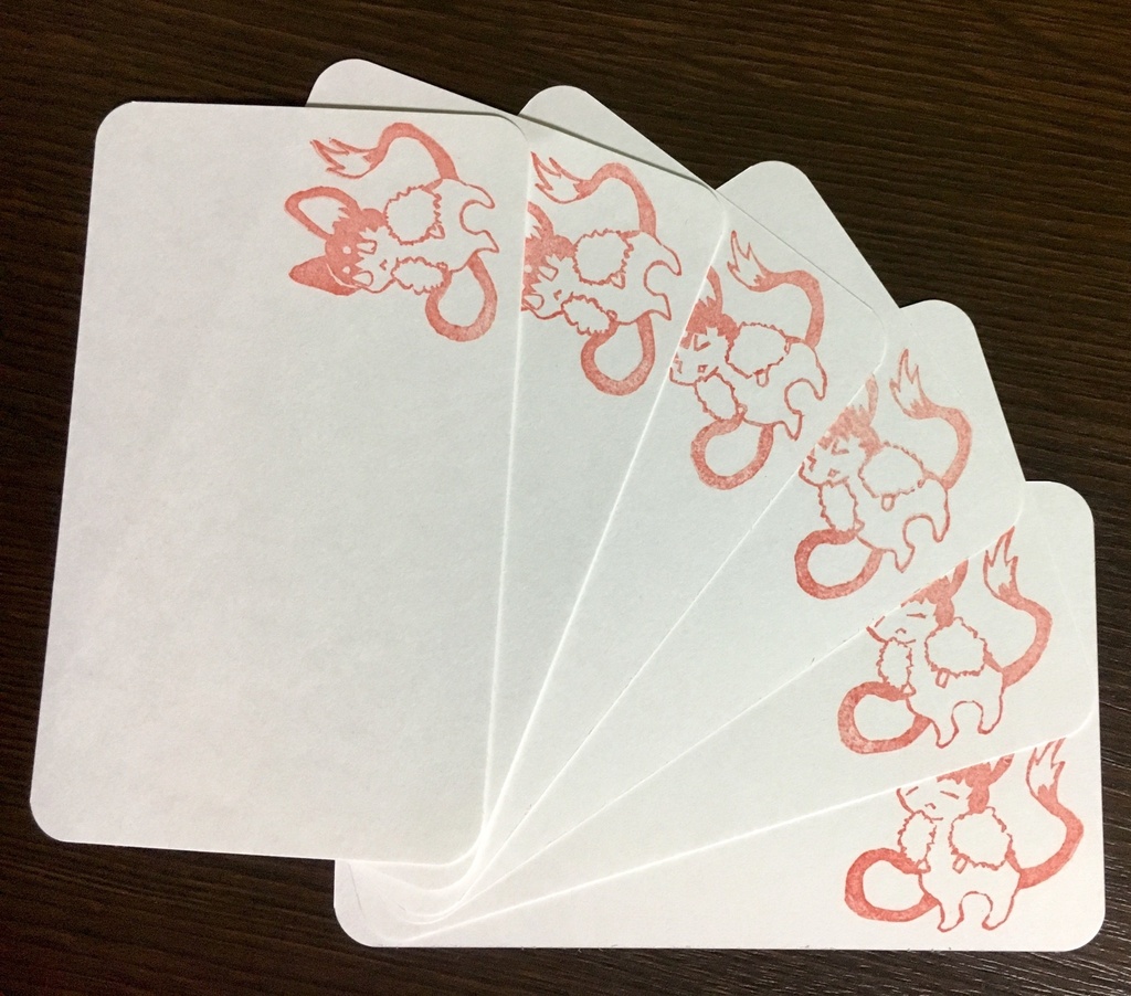 チューダーのメッセージカード