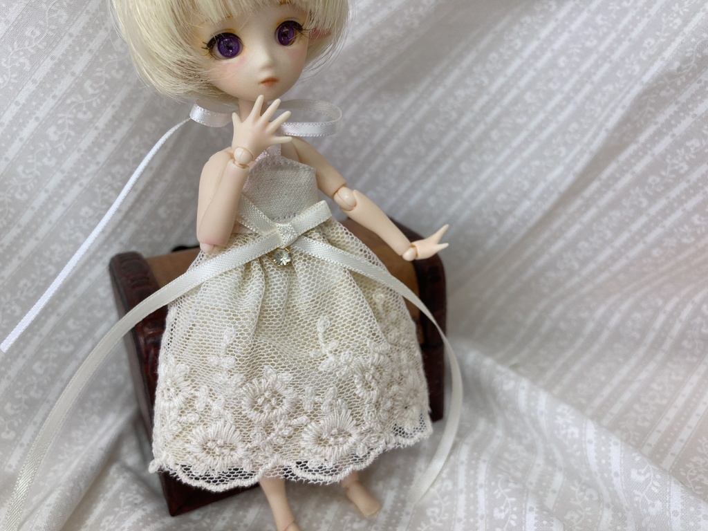 レース柄チュールワンピース ピコニーモサイズ こまひな製作室 Booth