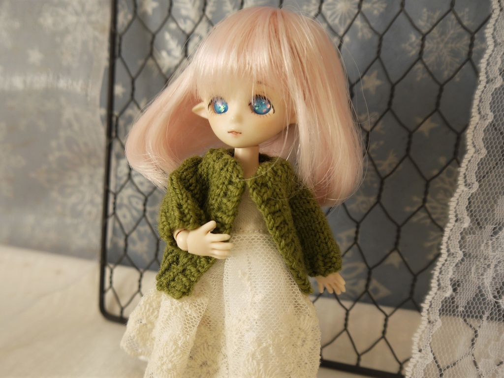 1/12サイズ向け ニットカーディガン Sサイズ