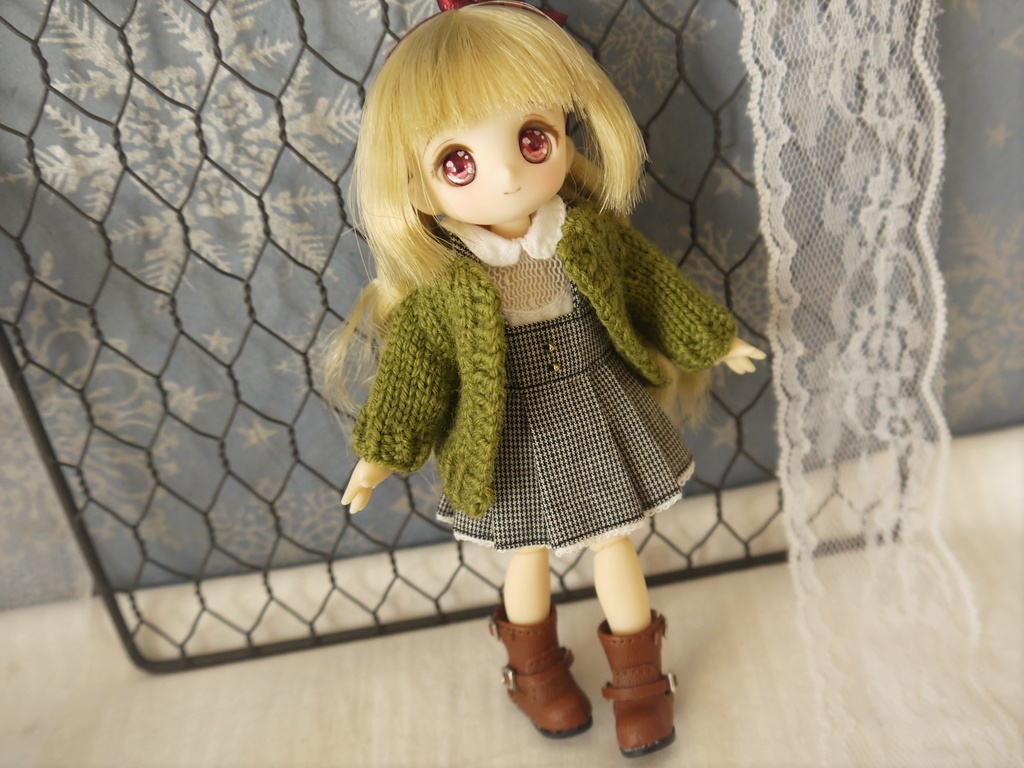 1/12サイズ向け ニットカーディガン Sサイズ