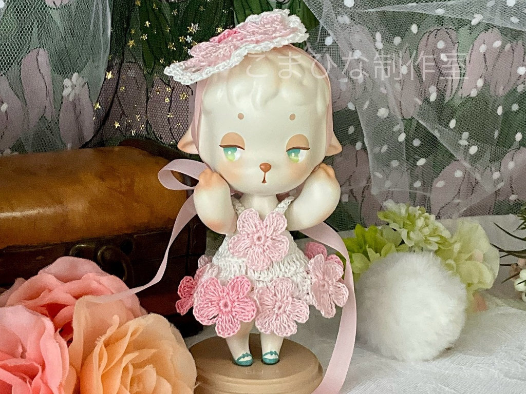 子羊ちゃんのお花のドレスセット