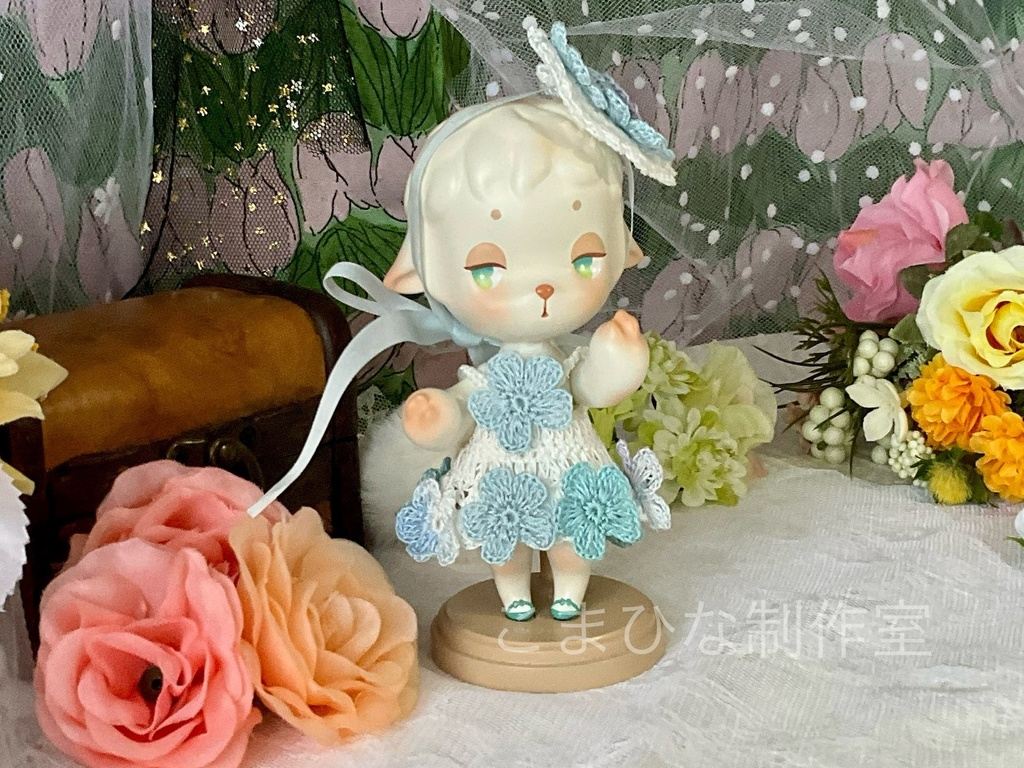 子羊ちゃんのお花のドレスセット