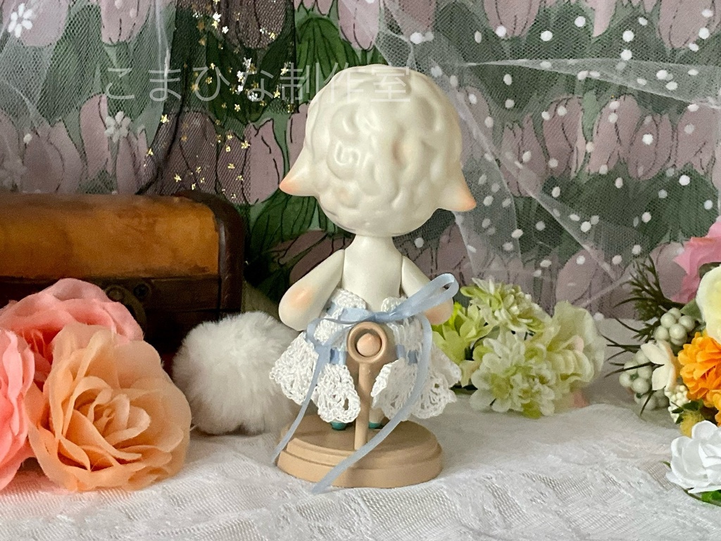 子羊ちゃんのリボンワンピースセット