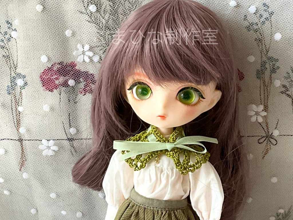 20㎝サイズドール向け レースつけ襟