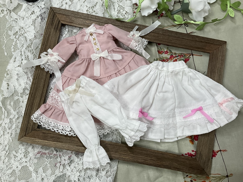 ハルモニアシリーズ向け ワンピースセット 「春に沈む」