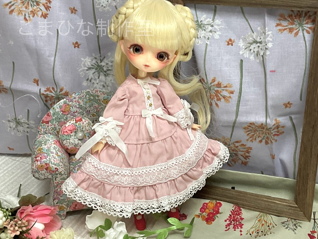 ハルモニアシリーズ向け ワンピースセット 「春に沈む」