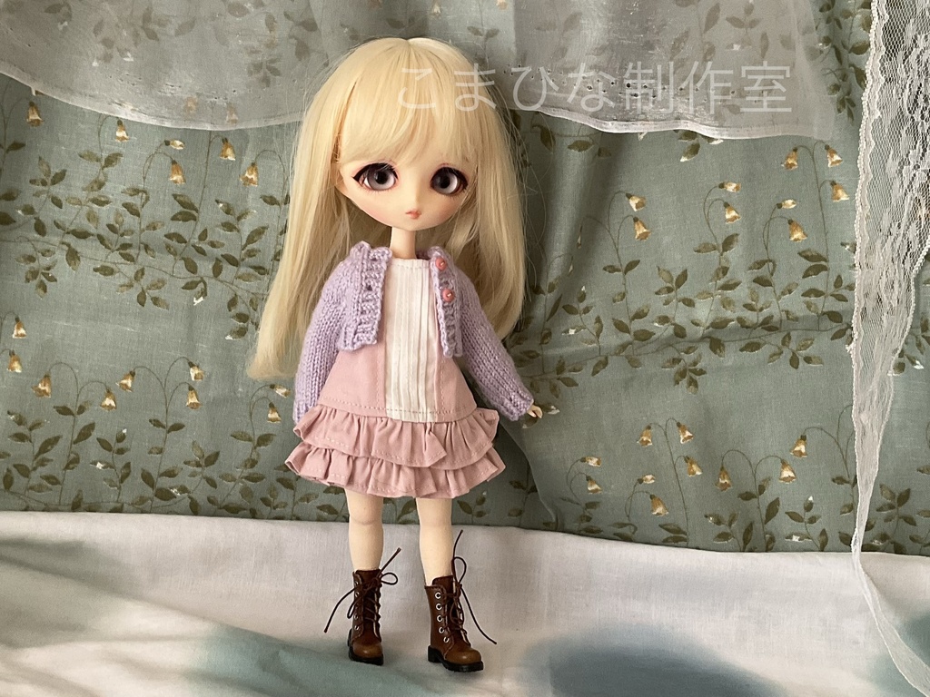 ハルモニアシリーズ向け　ショートカーデ+ミニワンピースセット