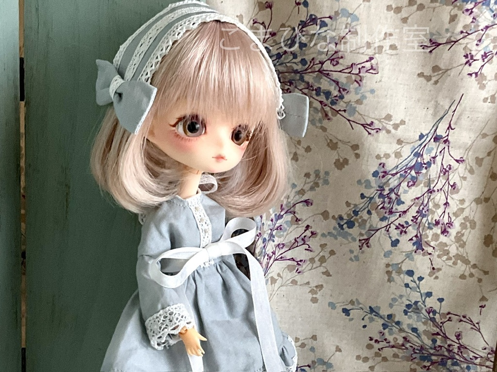 ハルモニアシリーズ向け くすみブルーワンピースセット