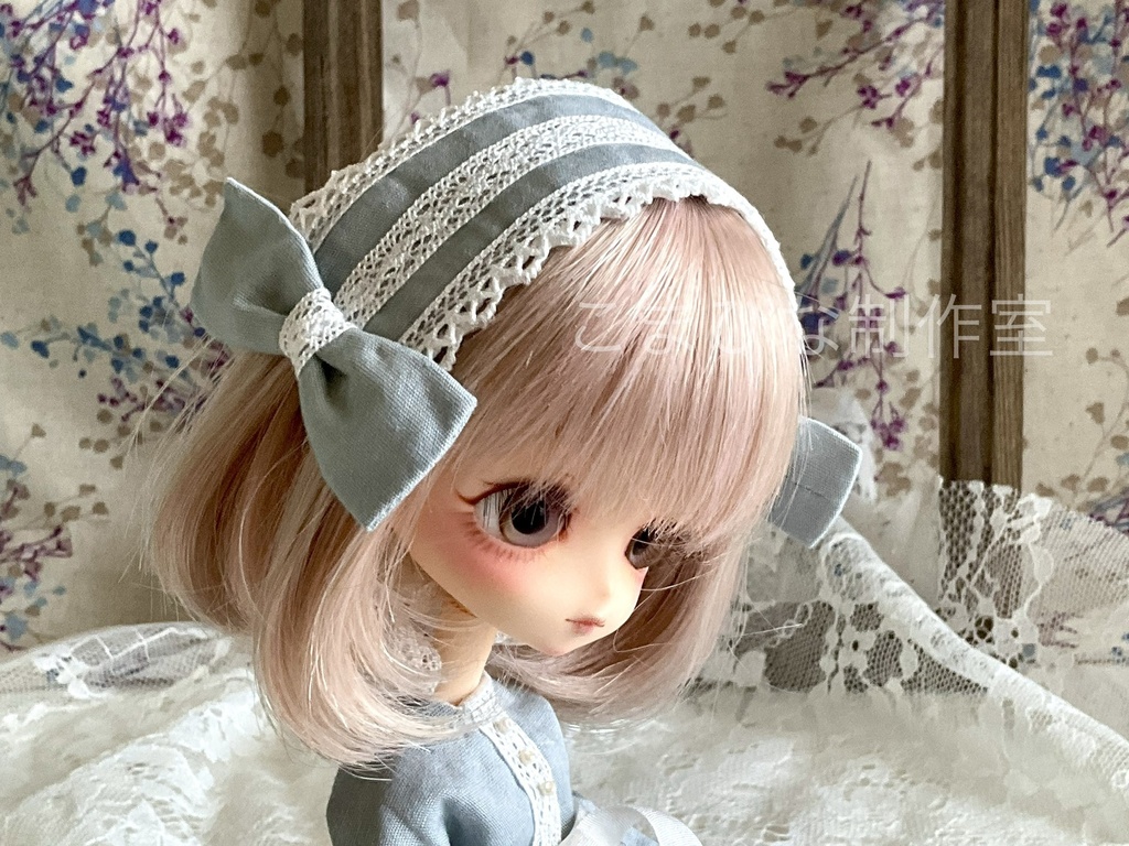 ハルモニアシリーズ向け くすみブルーワンピースセット