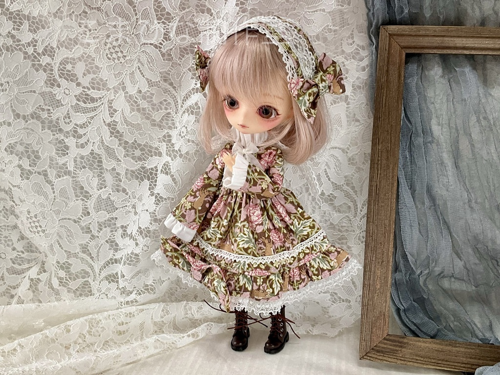 ハルモニアシリーズ向け　フリル襟ワンピースセット