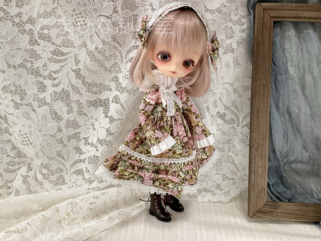 ハルモニアシリーズ向け　フリル襟ワンピースセット