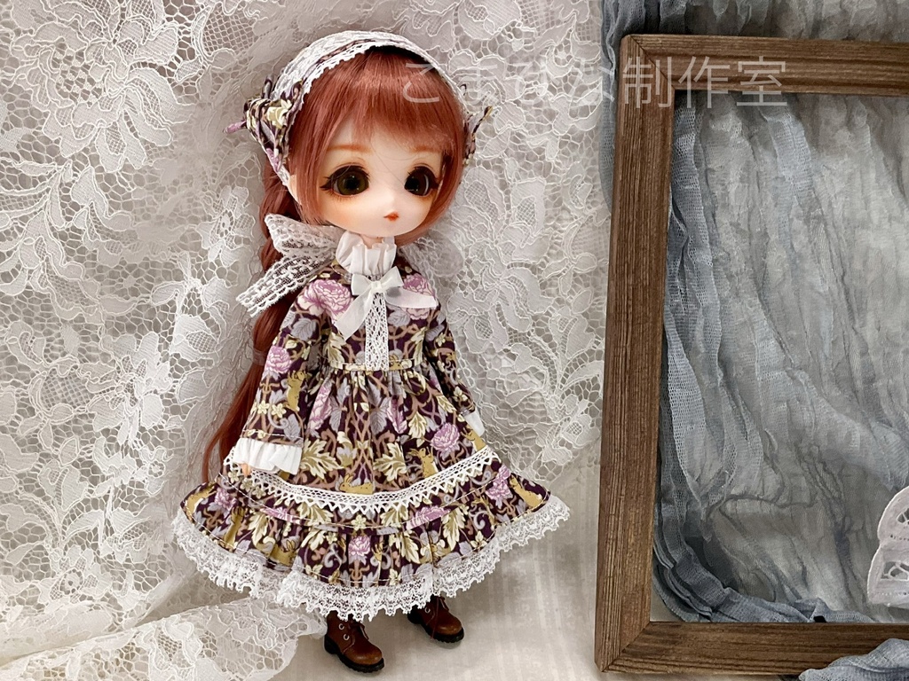 ハルモニアシリーズ向け　フリル襟ワンピースセット