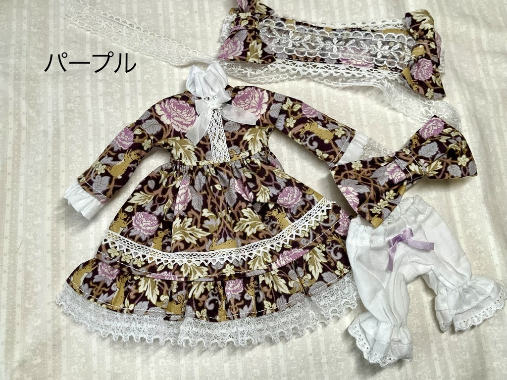 ハルモニアシリーズ向け　フリル襟ワンピースセット