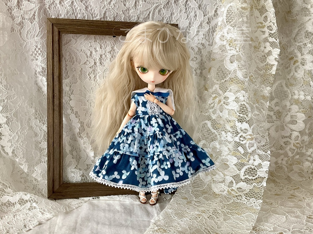 ハルモニアシリーズ向け　夏のノースリーブロングワンピース