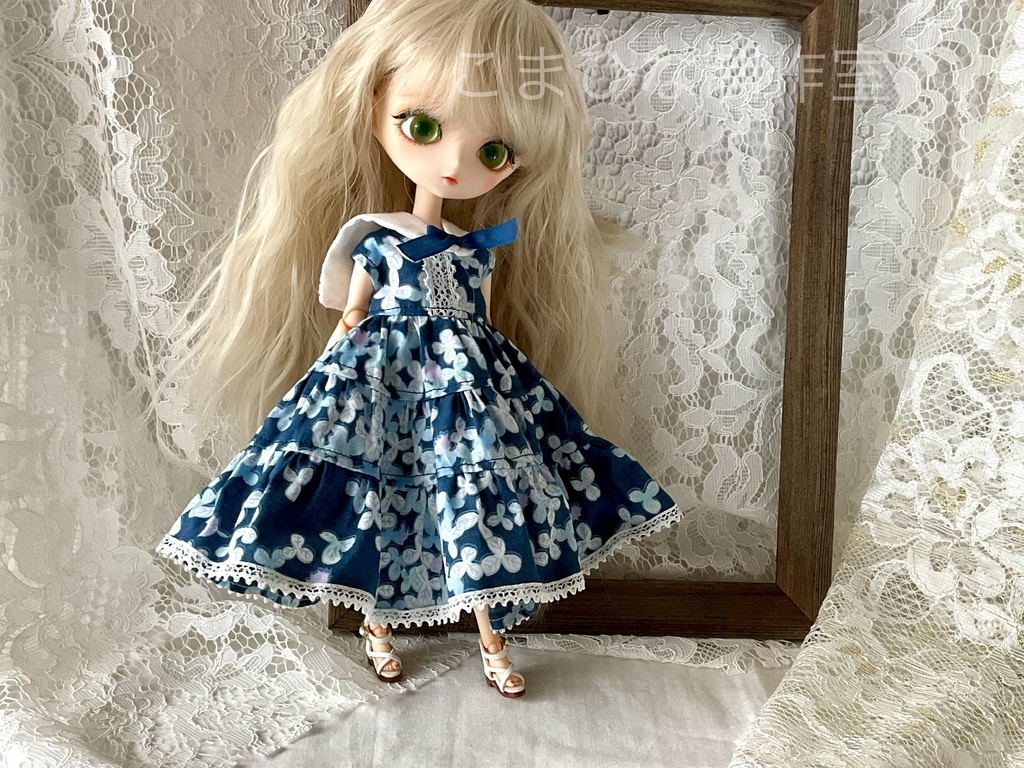 ハルモニアシリーズ向け　夏のノースリーブロングワンピース