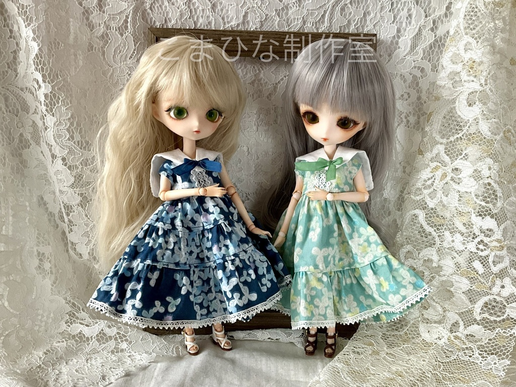 ハルモニアシリーズ向け　夏のノースリーブロングワンピース
