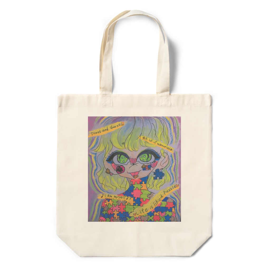 パズルおんな　エコバッグ