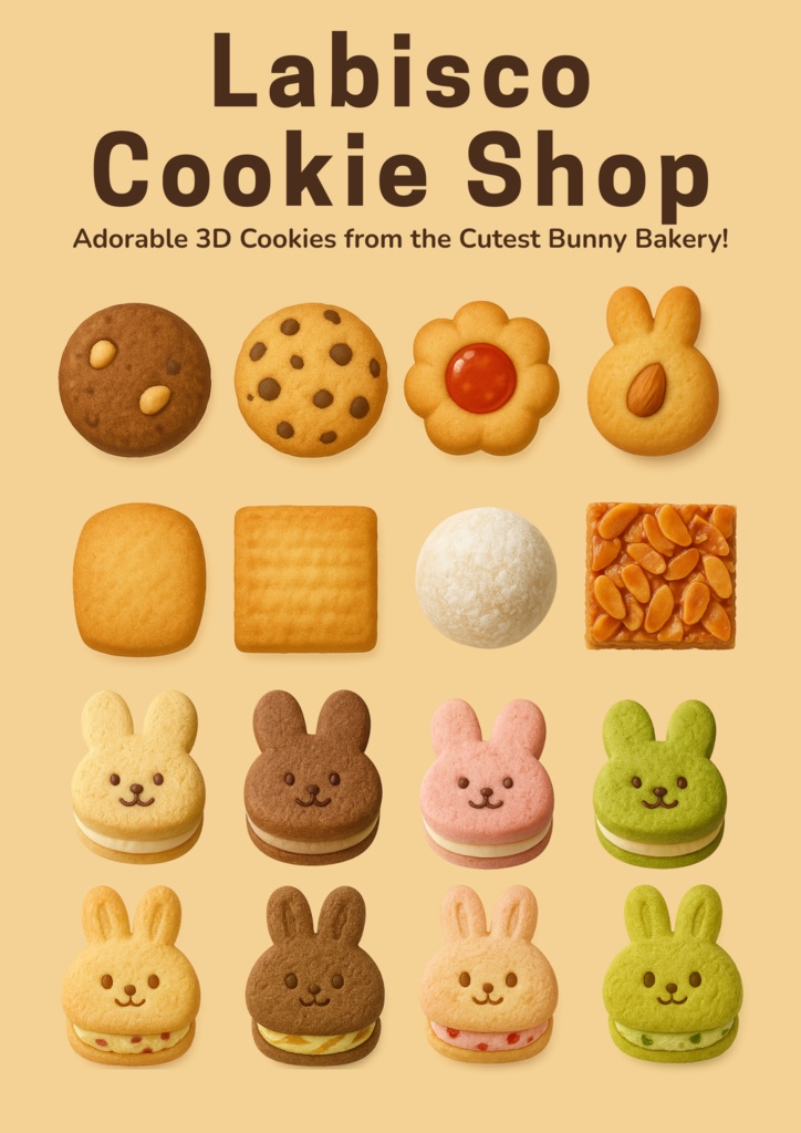 Labisco Vol.1|クッキー&キッチン小物26点セット Cookie & Kitchen Tools PNG Set