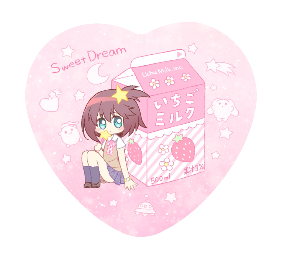 いちごミルク缶バッチ