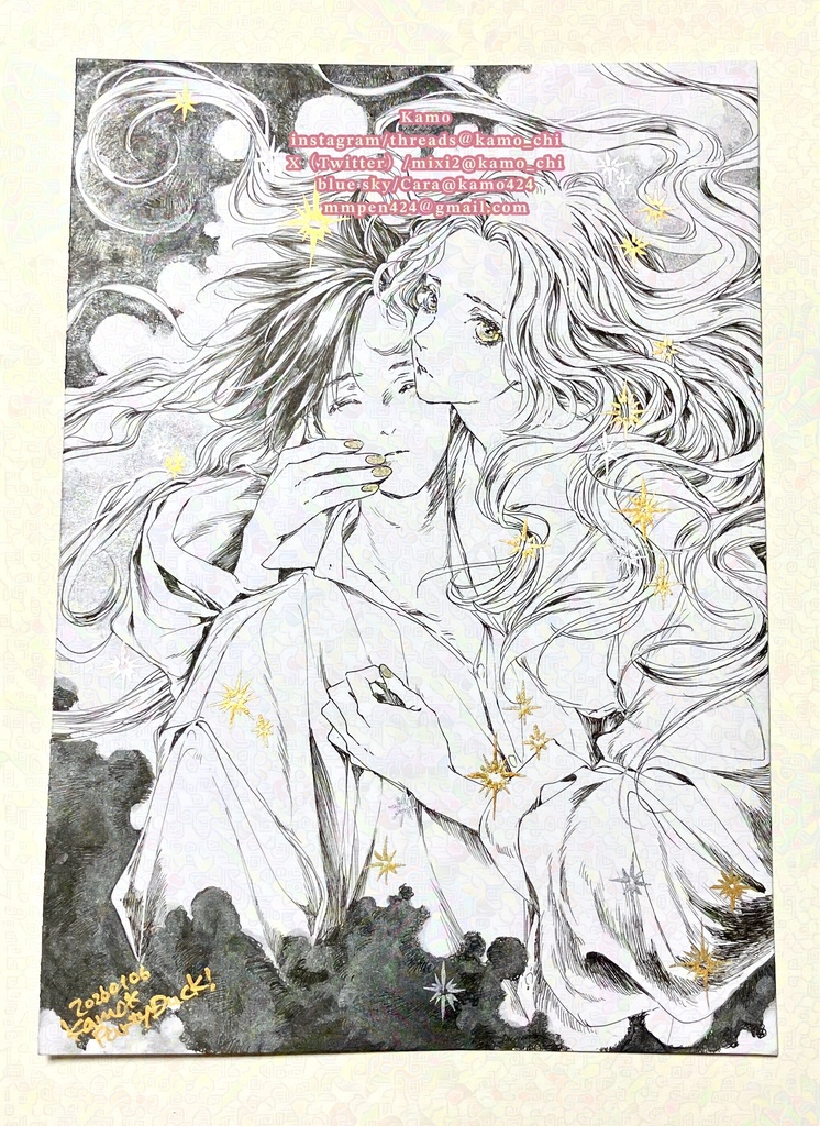 ［1/7水18時〜注文可］夢現(ゆめうつつ)［A5原画フレーム無］