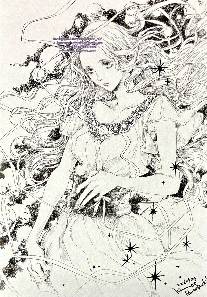 ［A5原画］纏arownd［フレーム無］