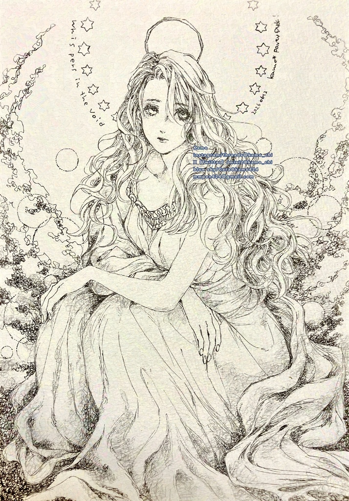 ［A5原画］ Whispers in the Void［フレームなし］