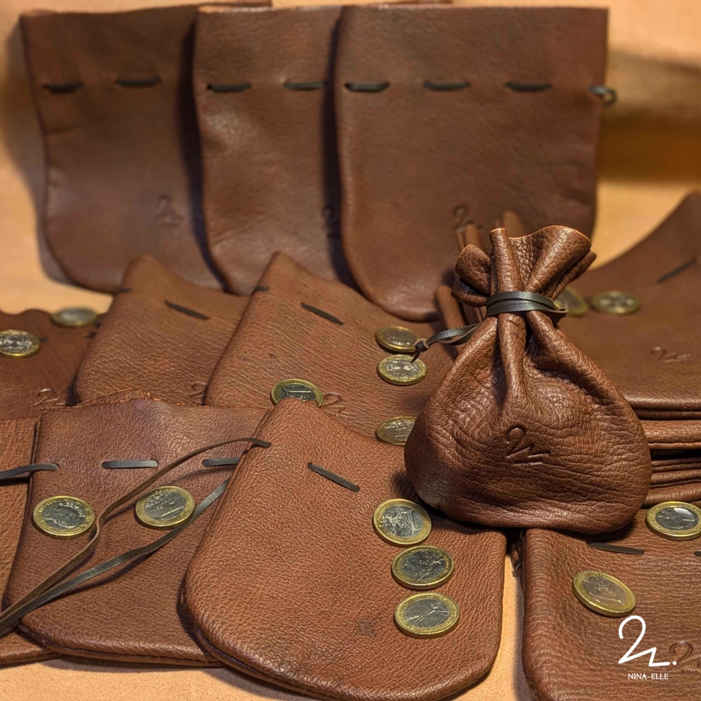 7月再販予定【えるちのレザクラ】冒険者の金貨袋【Wild Leather】