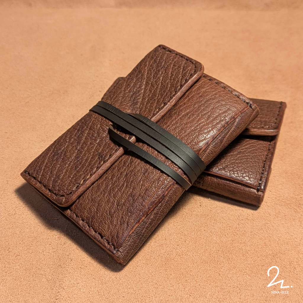【えるちのレザクラ】冒険者のミニ財布【Wild Leather】