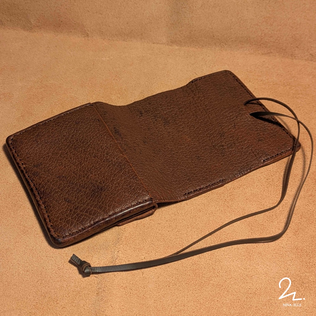 【えるちのレザクラ】冒険者のミニ財布【Wild Leather】
