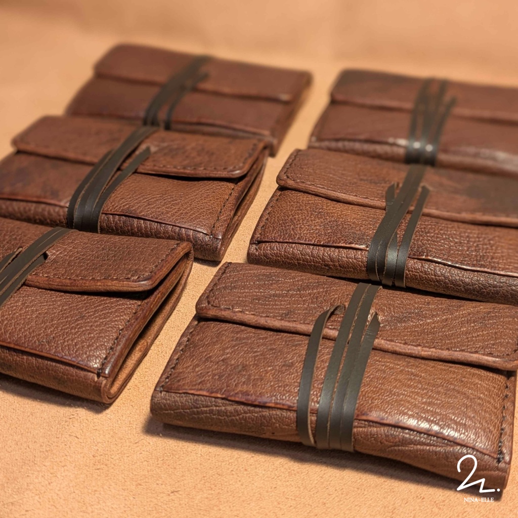 【えるちのレザクラ】冒険者のミニ財布【Wild Leather】