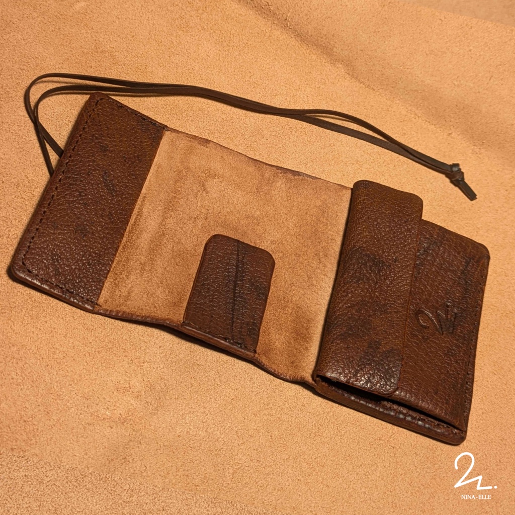 【えるちのレザクラ】冒険者のミニ財布【Wild Leather *Irregular】