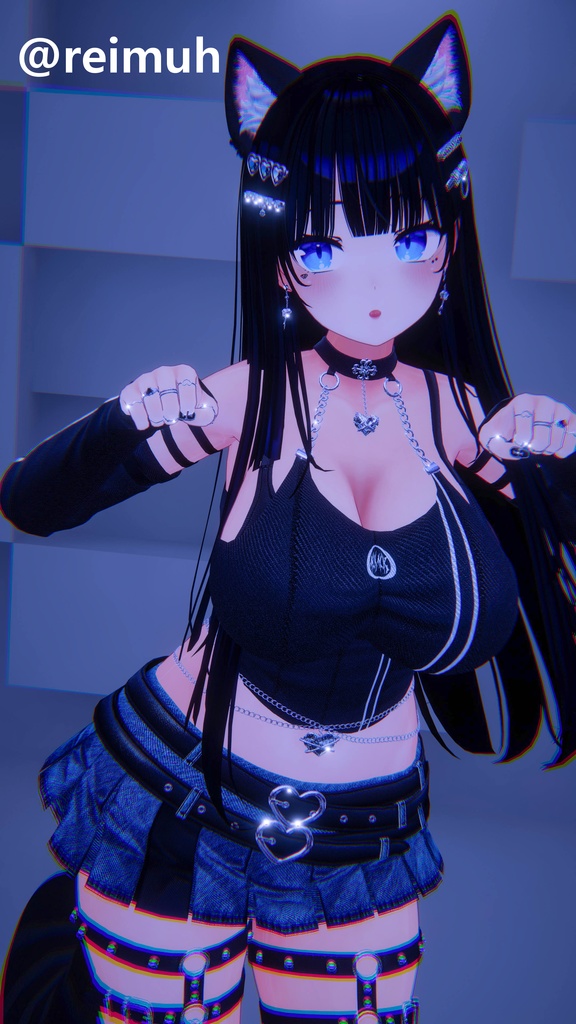 【8アバター対応】🌙Night Kitty🐈⬛