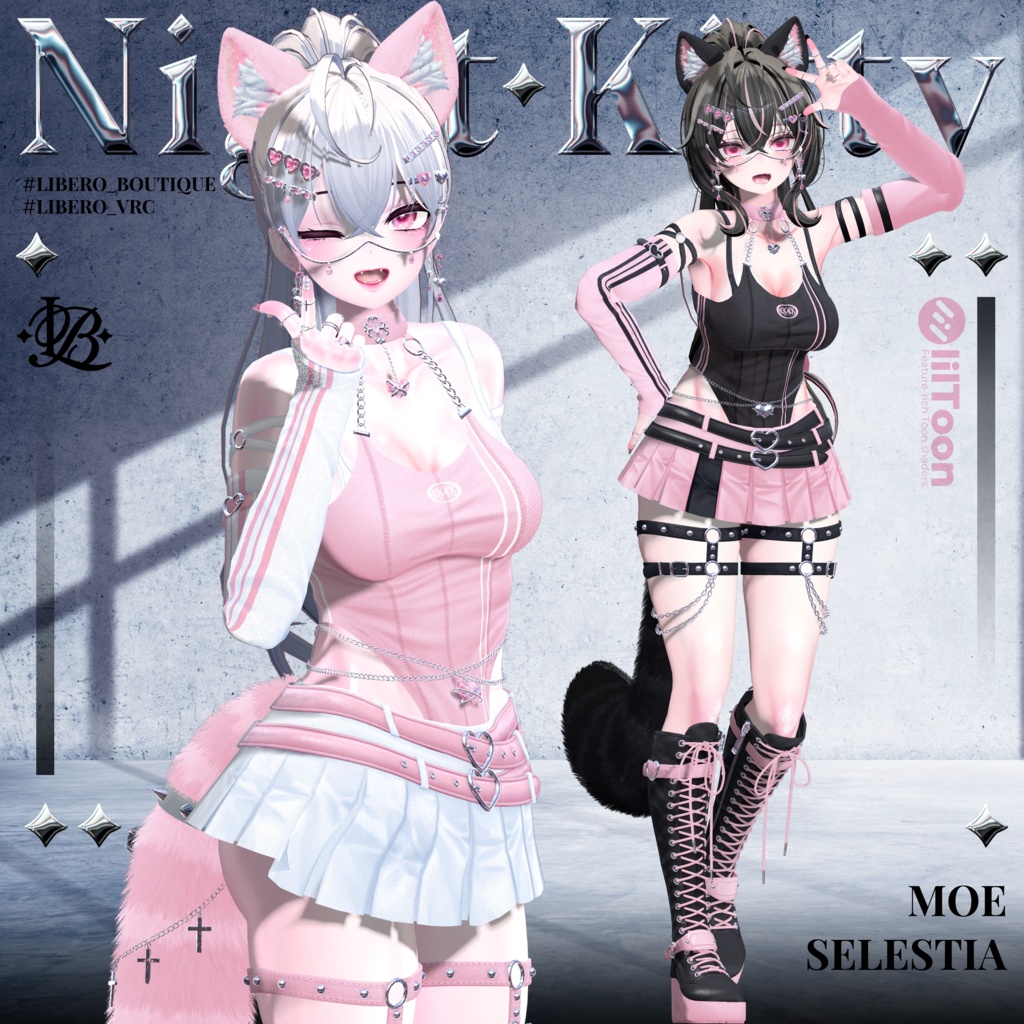 【8アバター対応】🌙Night Kitty🐈⬛