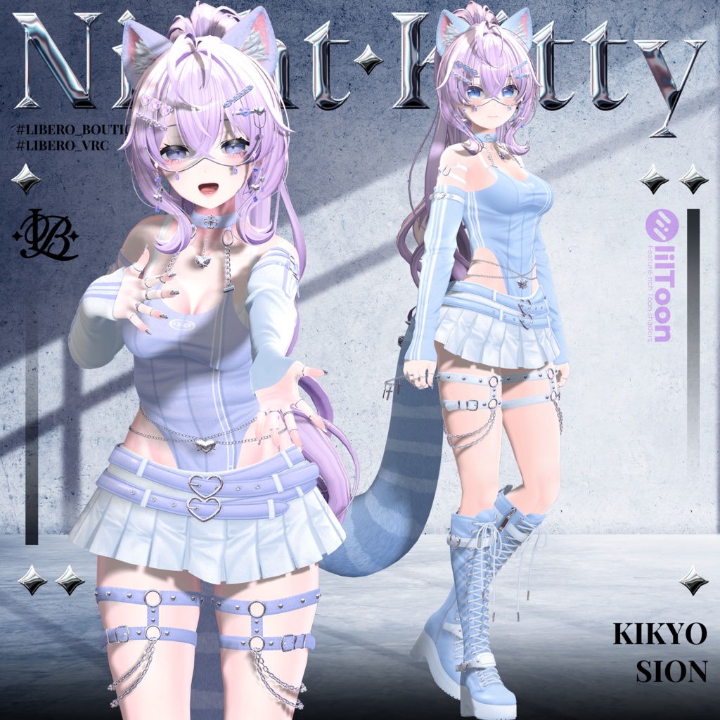 【8アバター対応】🌙Night Kitty🐈⬛