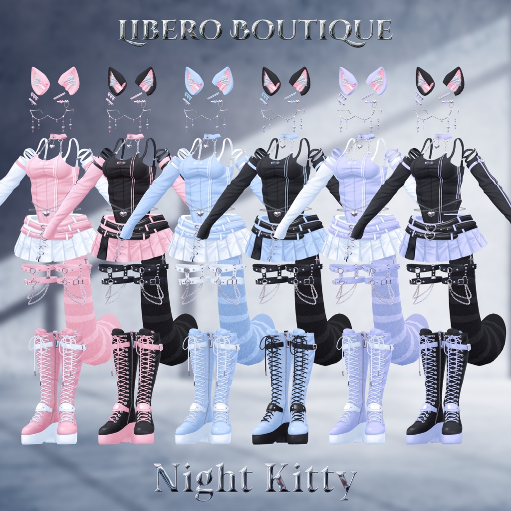 【8アバター対応】🌙Night Kitty🐈⬛