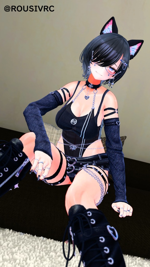 【8アバター対応】🌙Night Kitty🐈⬛