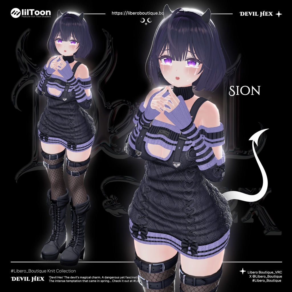 【13アバター対応】😈Devil Hex🖤 #Libero_Boutique