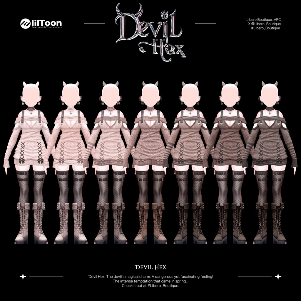 【13アバター対応】😈Devil Hex🖤 #Libero_Boutique