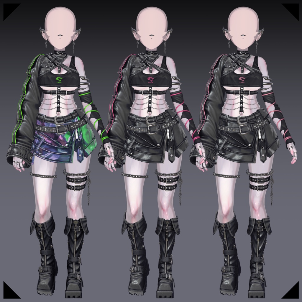 【16アバター対応】🐍 Viper - cyber venom 🖤 #Libero_Boutique