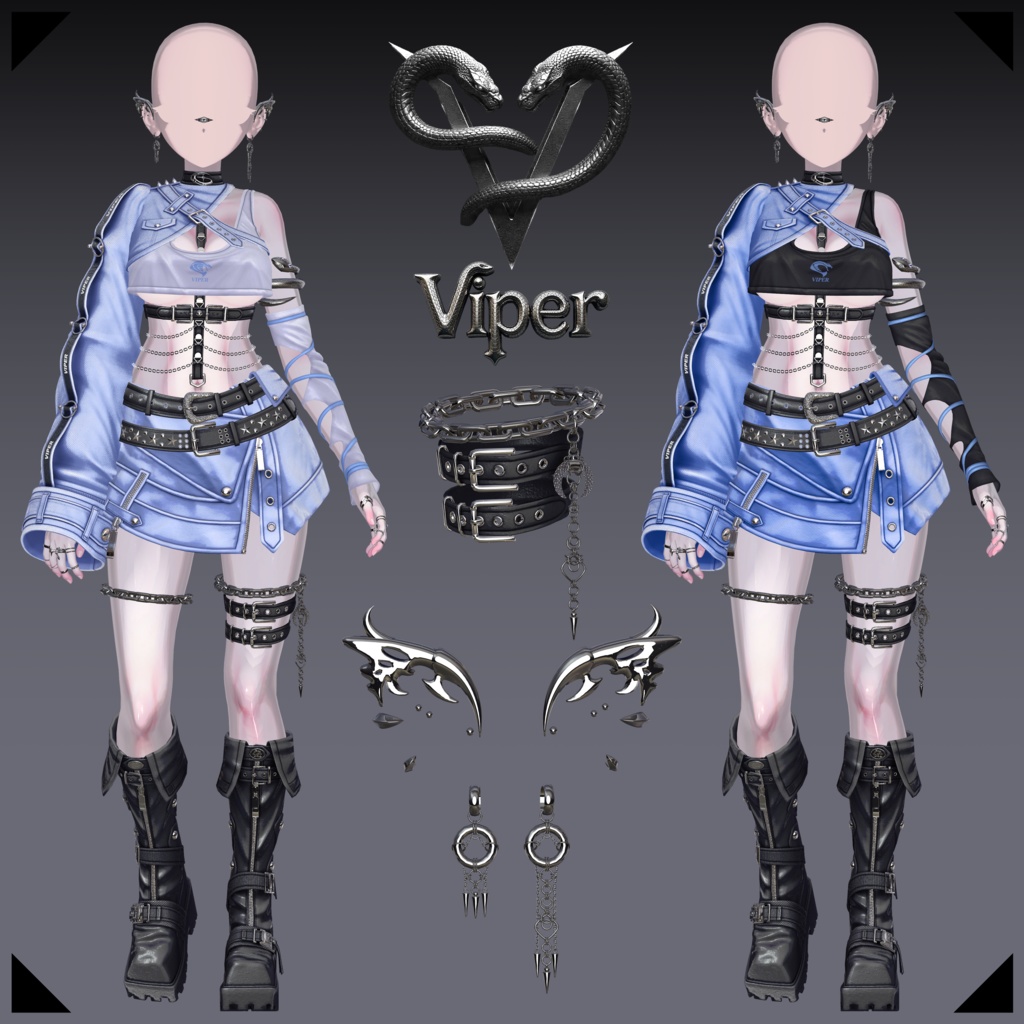 【16アバター対応】🐍 Viper - cyber venom 🖤 #Libero_Boutique