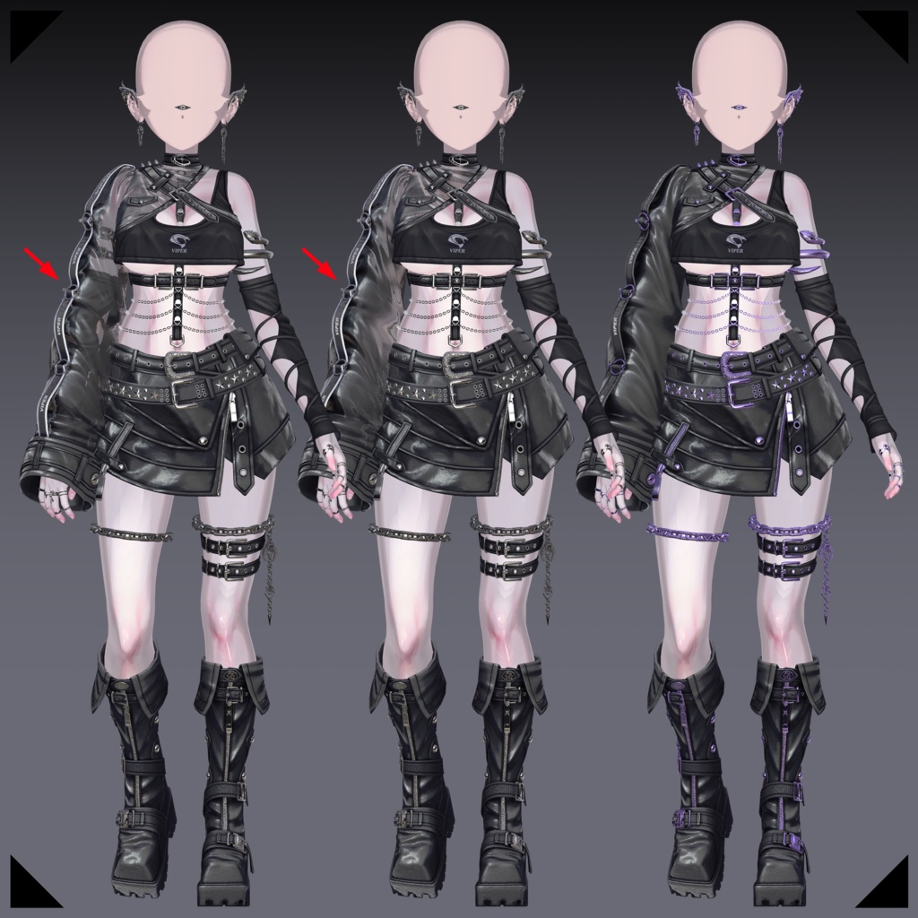 【16アバター対応】🐍 Viper - cyber venom 🖤 #Libero_Boutique