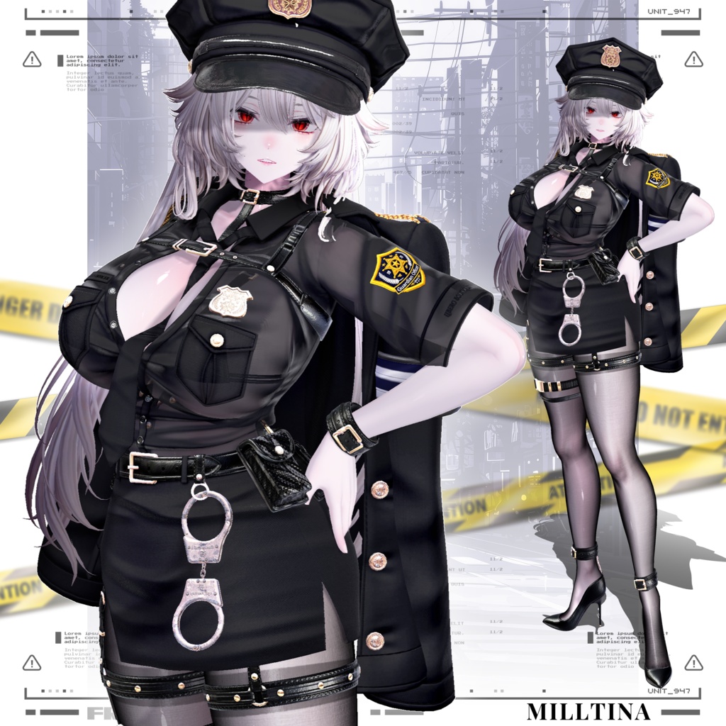 【24アバター対応】⛓️🚨『Chained UP : FREEZE !』 👮♀ #Libero_Boutique
