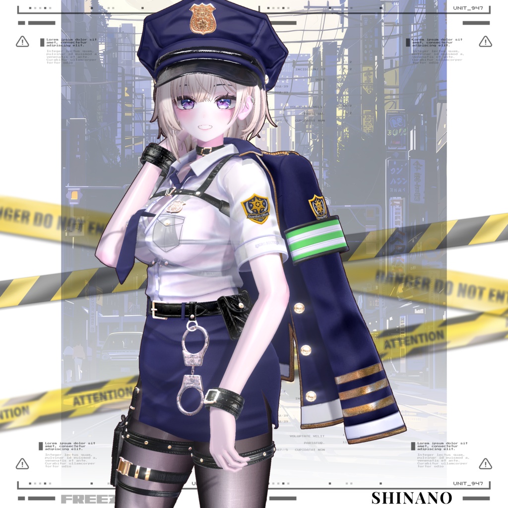 【24アバター対応】⛓️🚨『Chained UP : FREEZE !』 👮♀ #Libero_Boutique