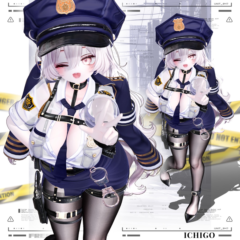 【24アバター対応】⛓️🚨『Chained UP : FREEZE !』 👮♀ #Libero_Boutique