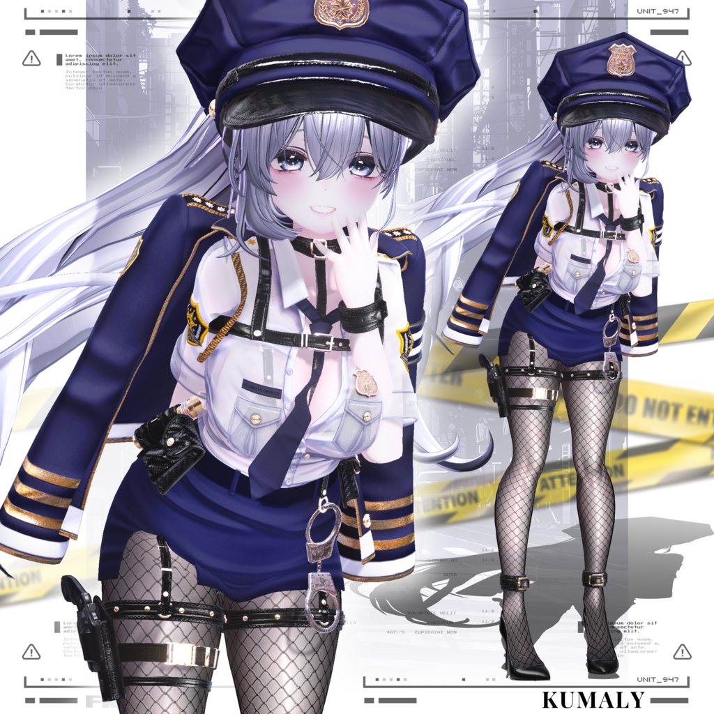 【24アバター対応】⛓️🚨『Chained UP : FREEZE !』 👮♀ #Libero_Boutique