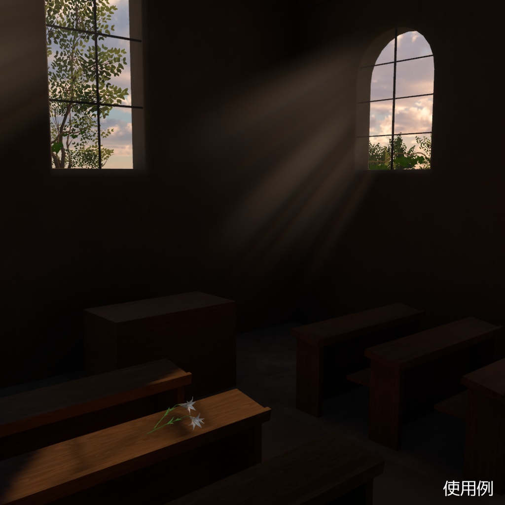 【無料】小さな礼拝堂 3Dモデル