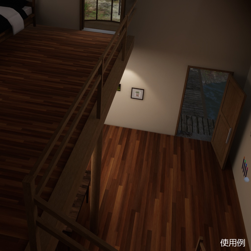 【無料】小さな山荘 3Dモデル