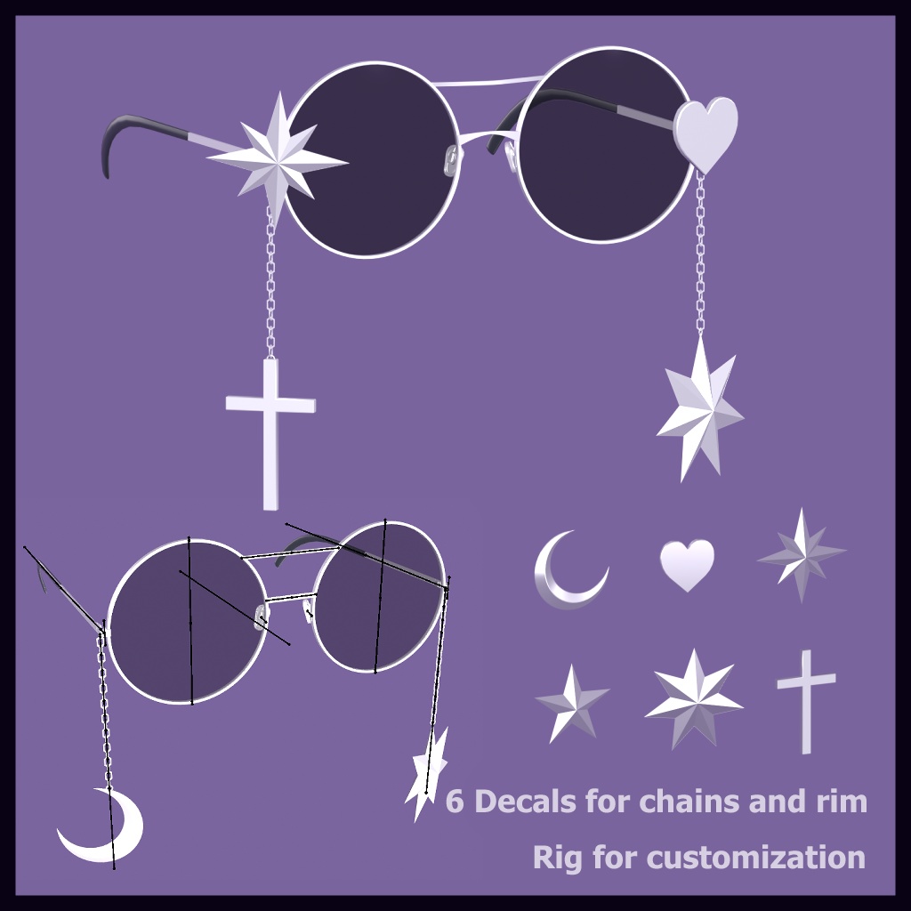 Shape Key Glasses/シェイプキーメガネ