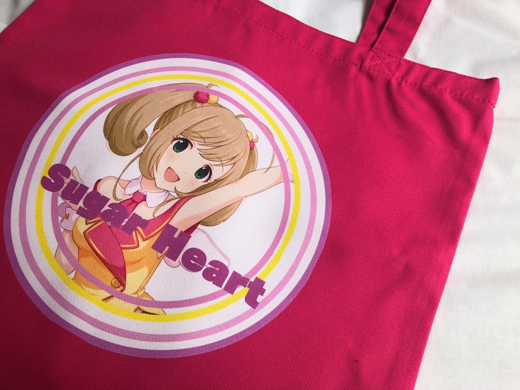 【しゅがーはぁと】ピンクトートバック