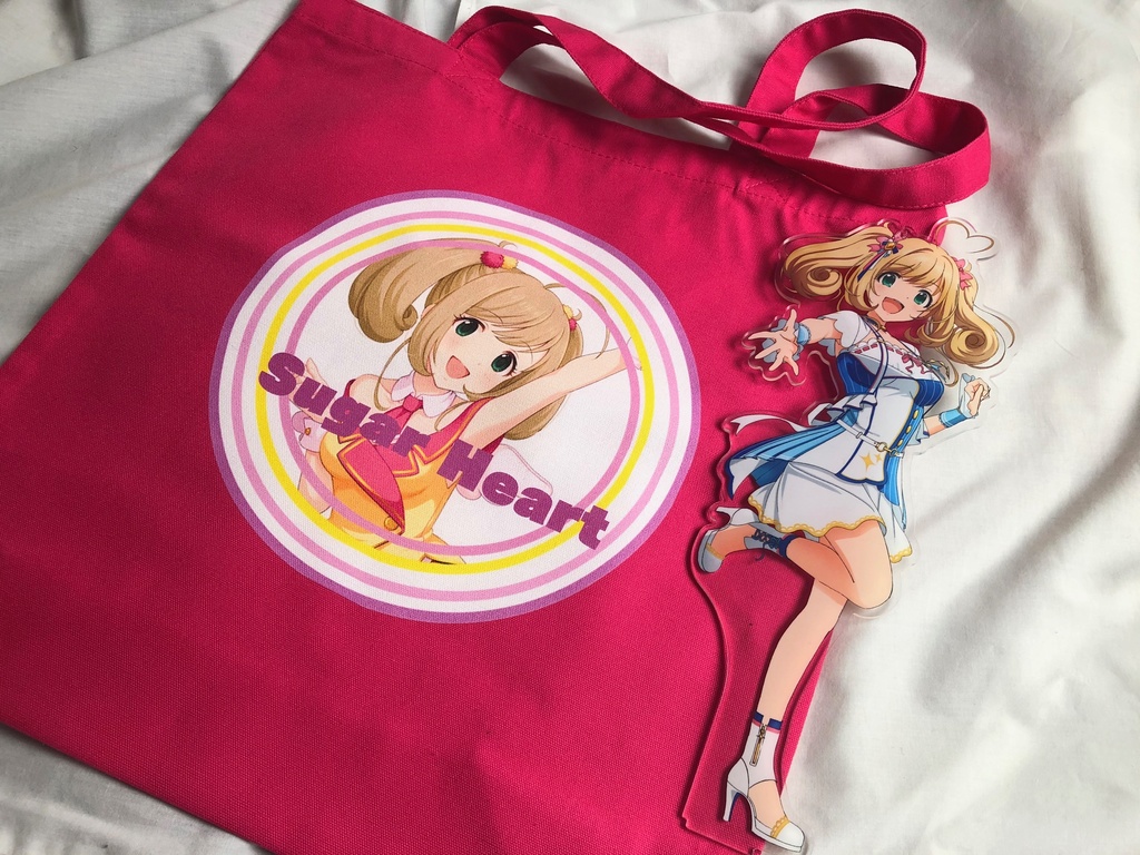 【しゅがーはぁと】ピンクトートバック